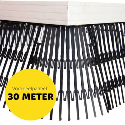 Vogelwering zonnepanelen | Birdstop XL Voordeelpakket 30 meter (incl. 4 hoekstukken)