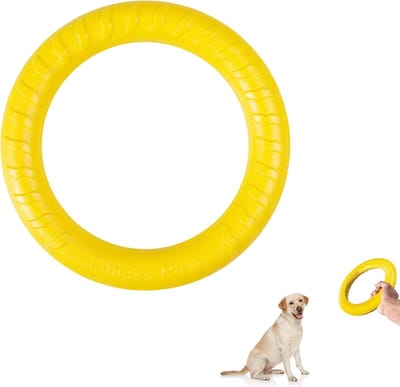 Frisbee voor honden van rubber, kauwspeelgoed van natuurlijk rubber, drijvende vliegen, speelgoed voor honden