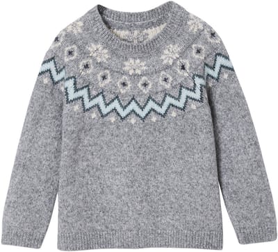 Vertbaudet Kersttrui jacquard voor jongens familie capsule