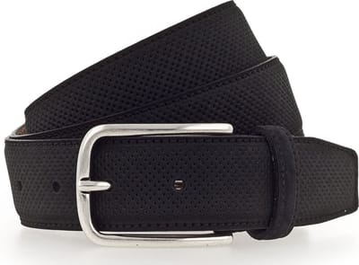 Vanzetti Leren Riem Leather Belt W80 Black Zwart