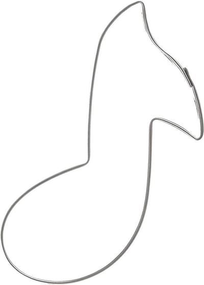 Koekjessnijder Edelstaal Muzikale Noot 7 cm - Vormen - Uitsteekvorm - Cookie - Cutter - Uitsteekvormpjes - Koekjes - Bakken