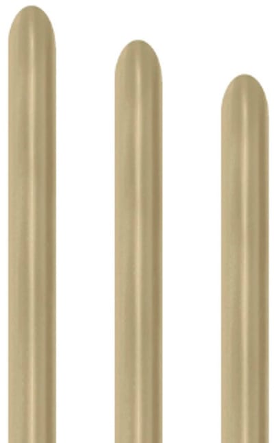 Modelleerballon Sempertex 260s silk gold dusk 870 - 50 stuks