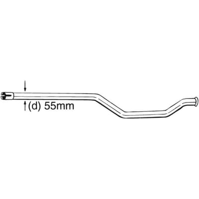 Reparatie pijp, katalysator BOSAL 889-003