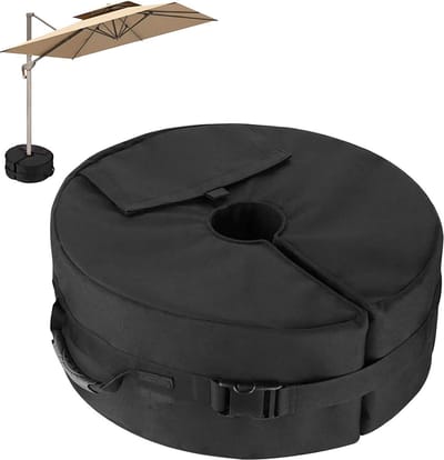 Gewichten voor parasol - tuinparasolstandaard rond - zandzak voor strandparasol - universele parasolhouder - buiten - 40 kg zand