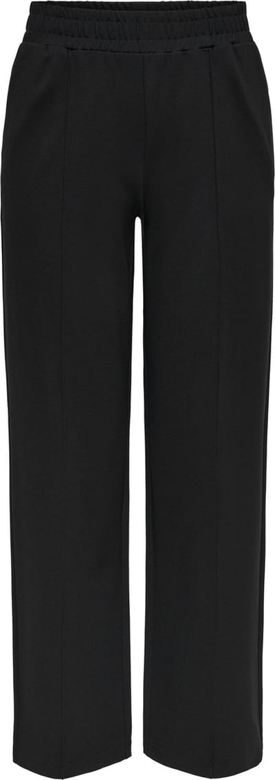 Only zwarte dames broek   Straight fit   Steekzakken   Elastische boord   Duurzaam   Regular waist Zwart L/34