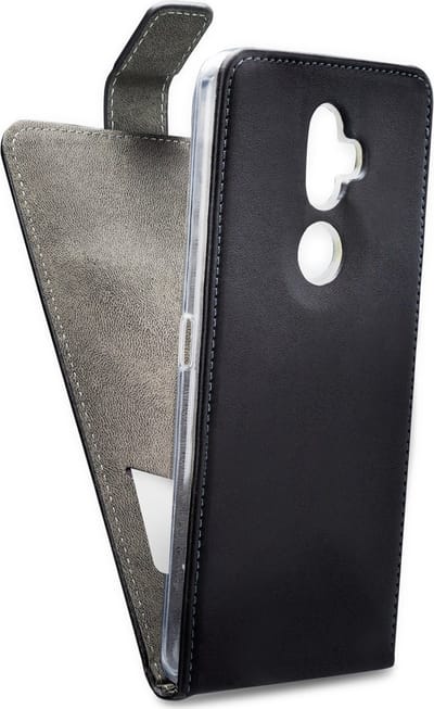 Mobilize Telefoonhoesje geschikt voor Alcatel 3V Hoesje | Mobilize Classic Gelly Bookcase | Pasjeshouder voor 1 Pasje | Telefoonhoesje voor Pinpas / OV Kaart / Rijbewijs - Zwart