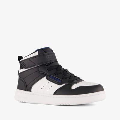 Skechers Quick Street jongens hoge sneaker - Zwart wit