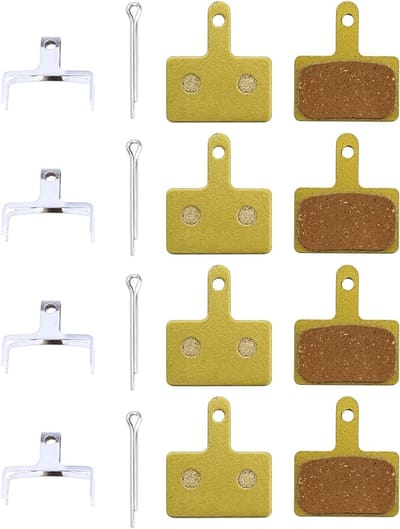 Dailygoods - 4 Paar Gesinterde Metalen MTB Remblokken
