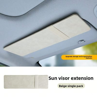Rangement pour lunettes de soleil de voiture Sac de rangement pour clip à lunettes de voiture 1pc beige