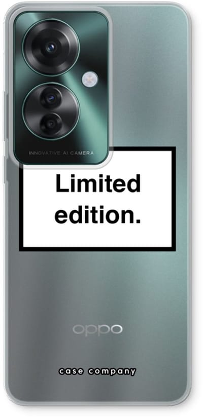 Case Company® - Hoesje geschikt voor Oppo Reno 11 F hoesje - Limited edition - Soft Cover Telefoonhoesje - Bescherming aan alle Kanten en Schermrand