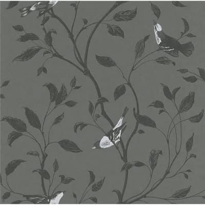 Vogel behang grijs tendresse rasch 798968