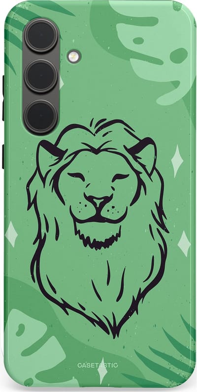 Casetastic hoesje geschikt voor Samsung Galaxy S24 Plus - Dubbellaagse bescherming - Trots in de jungle - Fashion Case - Mintgroen