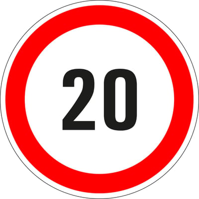 20 sticker - zelfklevende folie 50 mm - 10 stuks per kaart