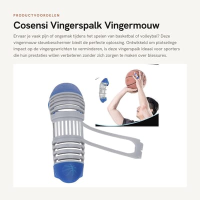 Dailygoods- Vingerspalk Uitgehold Type - Vingermouw Steunbeschermer - Geschikt voor Middelvinger/Ringvinger/Wijsvinger - Vermindert Plotselinge Impact - 2 Maten M/L - Lichtgewicht en Flexibel - Vingerbeschermer