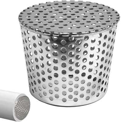 NTH products- Bladrooster 304 Roestvrij Staal - Bladvanger - Valpijpbescherming - Dakgootfilter - Afmetingen 110 x 90 x 85 mm - Eenvoudig te Installeren - Dakgootbescherming