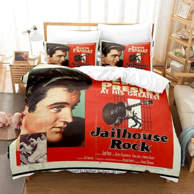 3D Elvis Presley Beddengoedsets Dekbedovertrekset Met Kussensloop Twin Full Queen King Beddengoed Dekbedovertrek 70x133cm 2pcs