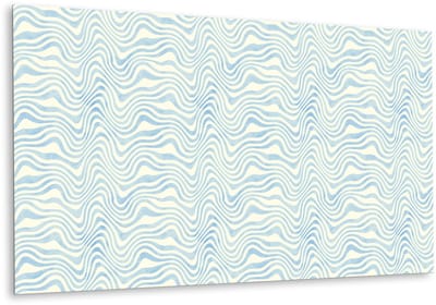 Tulup PVC Wandpaneel - Abstracte Golven Vinyl Wandpaneel - 100 cm x 50 cm - Blauw Vinyl Wandbekleding - 1 stuk - Wandbekleding Vinyl - Geometrisch Wandbekleding - PVC Muurpaneel - Plaktegels Keuken en Badkamer
