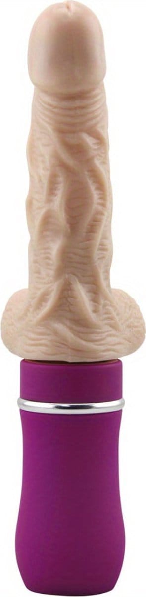 Xerolax Thrusting Vibrator - Stotende Dildo - Buttplug - Bewegende Dildo - Voor Mannen & Vouwen - Paars