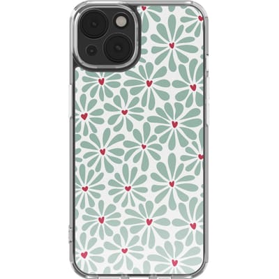 imoshion Hoesje - Geschikt voor Apple iPhone 14 - Design hoesje - Bloom Love Sage Green