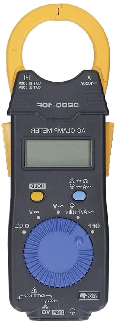 Digitale Stroomtang - Spanningstester Multimeter - Elektrische Diagnostiek - Flexibele Stroomsensor - 600V 1000A - Zwart