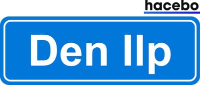 Hacebo - Plaatsnaam Sticker - 29x10 CM - Den Ilp sticker - Verkeersborden sticker - grappige cadeaus - Den Ilp