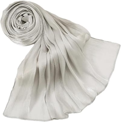 Zijden Satijnen Sjaals - Dames Wikkel - Stijlvol Accessoire - Zacht Ademend Materiaal - Één Maat - 12 Kleuren
