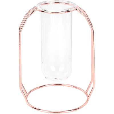 Transparante Hydroponische Planten Vazen Bloempot Tafelblad HuisdecoratiesRose Goud rosé gouden kleur