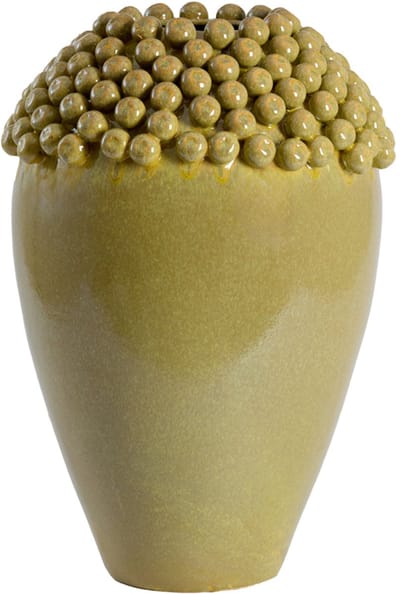 Light&living Vaas deco Ø39,5x57 cm LOVRO keramiek olijf groen-bruin