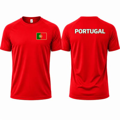 Landenteams Portugal - WK 2026 - Voetbal Shirt - Maat S - Voetbaltenue - Voetbal Spullen - Dry Fit - Ademend - Mesh - Raglan Mouwen