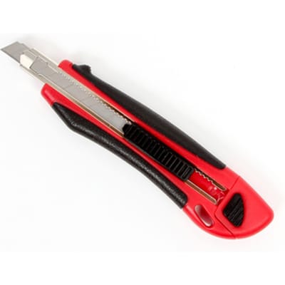 Snijmes IEZZY 9mm kunststof met ergonomische softgrip incl. 3 mesje