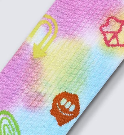 Happy Socks - Hyper Tie-Dye Sneaker Sock - Unisex - Sokken