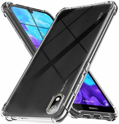 Hoesje Geschikt voor Huawei Y5 (2019) Anti Shock Back hoesje - Transparant