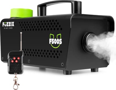 Rookmachine 500 watt - Fuzzix F500 - Rookmachine met draadloze afstandsbediening - 250ml tank - zwart