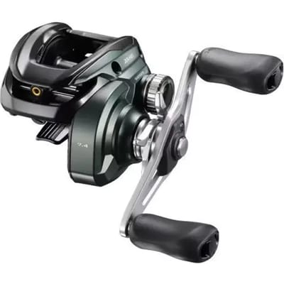 Linkshandige hengelsporto reel Shimano Curado M 201