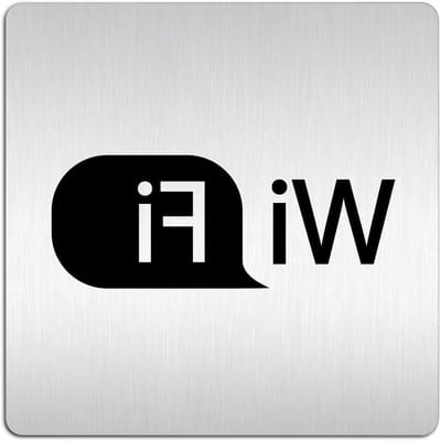 XXL Bord - Deurbord Waarschuwingsbord - Informatie Weergeven - Geviseerd Aluminium - 125x125 mm - Zwart
