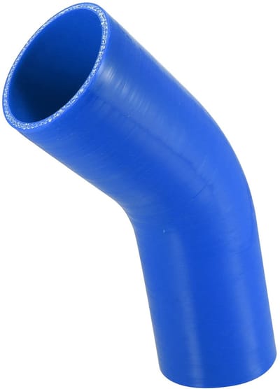 Dailygoods- Verloopstuk 70 mm - 2.75" ID - 45° Silicone - Auto - Buis Splitter - Blauw - Buisconnector