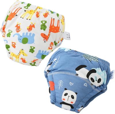 Dailygoods- Ondergoed Zindelijkheidstraining - Katoenen Trainingsbroek - 2 Stuks - Waterdicht - Ademend - Elastische Tailleband