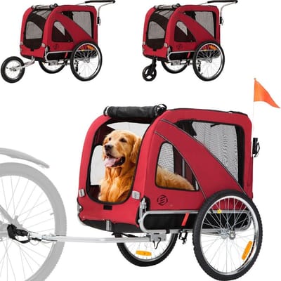 Equivera Hondenbuggy - Honden Buggy - Hondenbuggy's - Hondenbuggy All Terrain - Hondenbuggy Comfort - Hondenwagen - Kinderwagen voor Hond - Kinderwagen voor Honden
