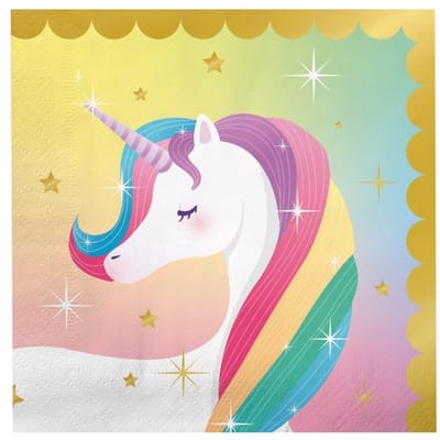 Napkins unicorn | 6 stuks