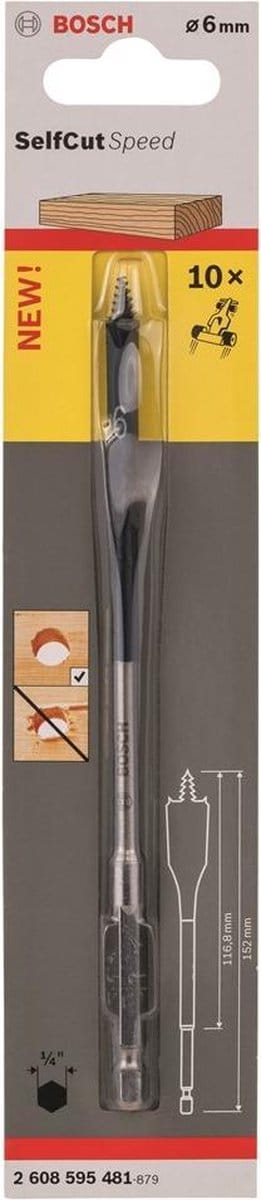 Bosch - Speedborenset Self Cut Speed, zeskant 6 x 152 mm