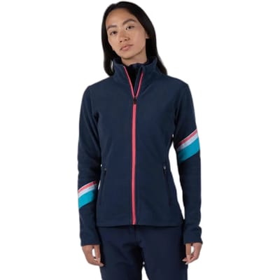 Rossignol Strawpile Fleece Met Volledige Rits Blauw L Vrouw