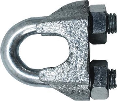 Kabelklem DIN 741 kabel 6,5mm Zn M 5 x 20 stuks