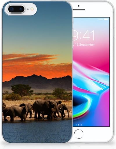 Apple iPhone 7 Plus | 8 Plus TPU Hoesje Olifanten