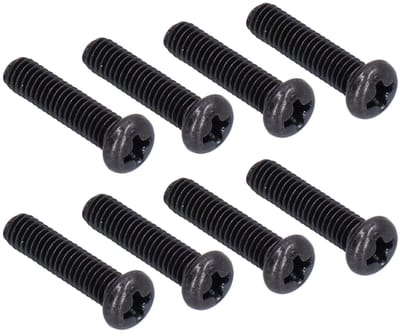 Dailygoods- Machineschroef 50 Stuks - Roestvrij Staal A2-70 - Pankop - DIN 7985 - Zwart Verzinkt - Draaddiameter M3/M4 - Schroef