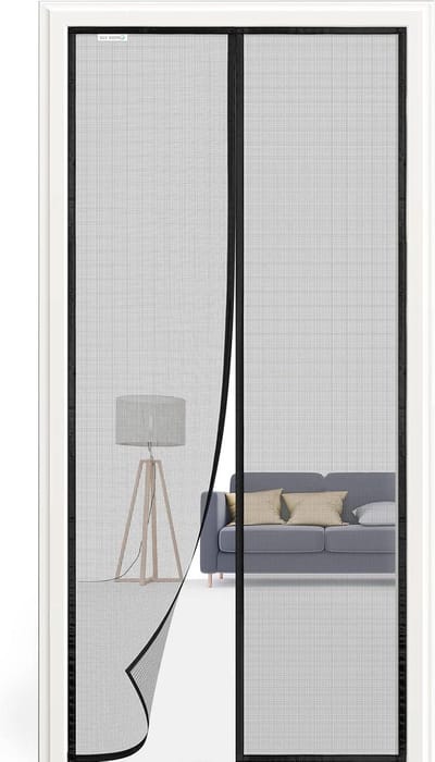 Vliegengaas magnetisch 95 x 210 cm - nieuwste modellen - geschikt voor balkondeuren - zwart