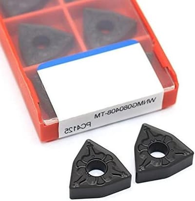 Carbide Inzetstukken - Draaigereedschap CNC - Metaal Bewerking - PVD Coating - 20 stuks - Zilverkleurig