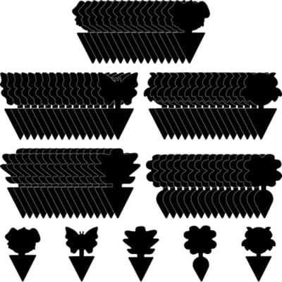 100 stuks kleverige vliegenvallen - fruitvliegenvallen - plantenvliegenstickers - insectenvallen voor binnen en buiten - UV-bestendig en waterdicht