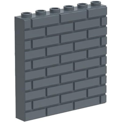 MOC 1 STUKS 98283W 15533W 1x6x5 Muur Bouwstenen 59349 Speciaal Paneel Onderdeel Stenen Werkt Met Deeltjes Assembly Speelgoed Kinder Cadeau