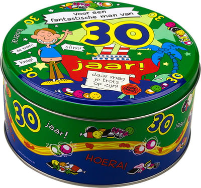 Paperdreams - Snoeptrommel - 30 Jaar - Man