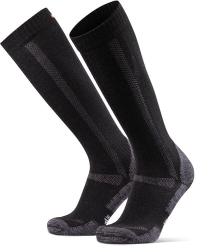 DANISH ENDURANCE Merinowollen Kniehoge Wandelsokken met Demping & - Unisex - 1 Paar - 43-47